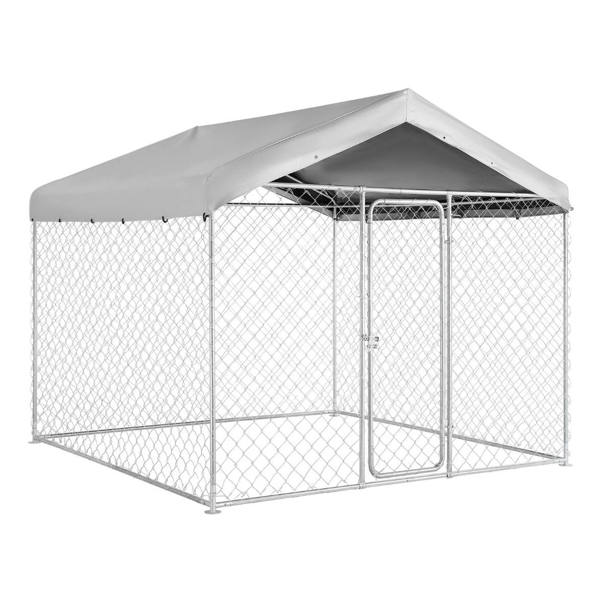 Hundezwinger 2,3x2,3x2,15m Dach Hunde Zwinger Gartenzwinger