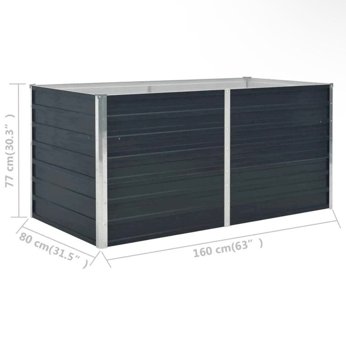 Hochbeet Anthrazit Verzinkter Gartenbeet Pflanzkübel Bett Garten