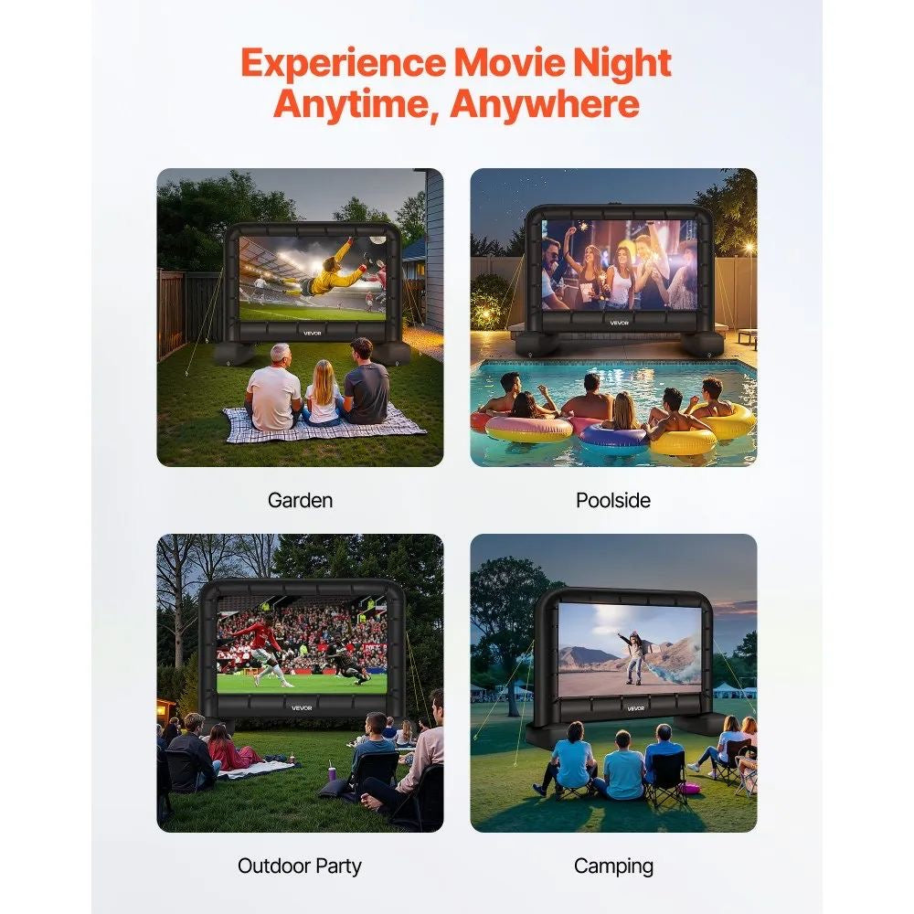 XXL Aufblasbare Projektionsleinwand Outdoor Kino Leinwand Gebläse