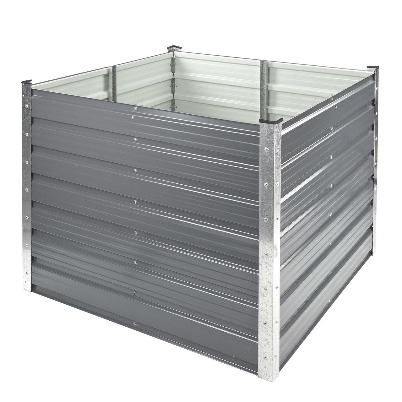 Metall Hochbeet Gartenbeet 99x99x80cm Frühbeet Gartenbeet Pflanzen