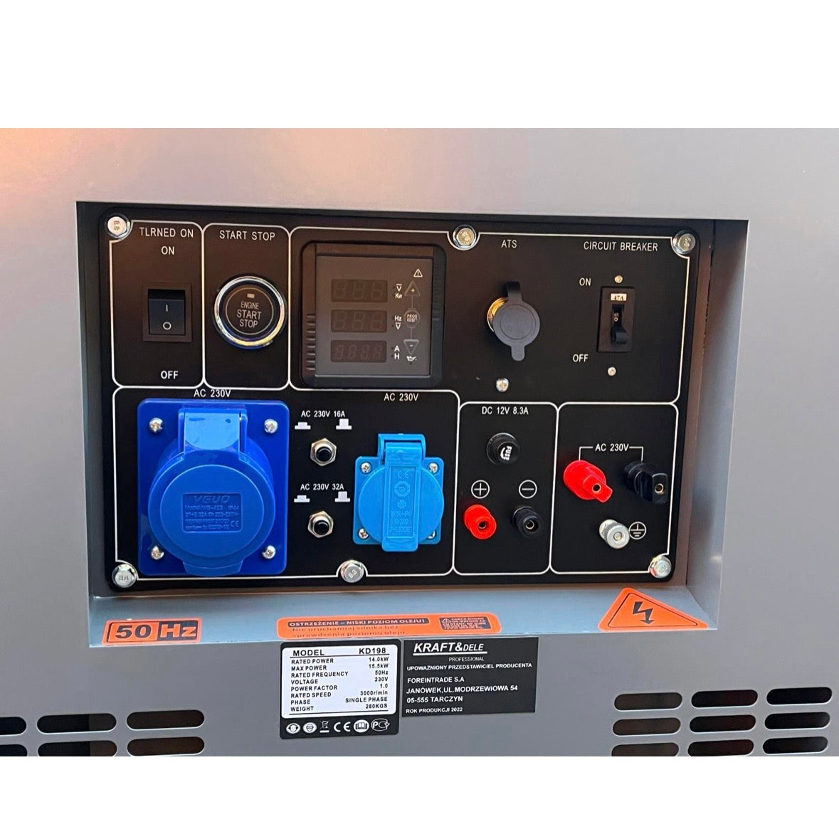 Einphasen Diesel Stromgenerator 18/19kW Generator