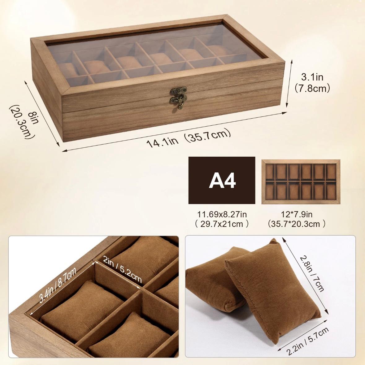 12 Uhren Uhrenbox Uhrenkasten Uhrenkoffer Uhrenschatulle