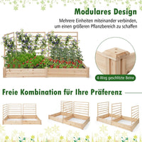 Hochbeet Rankgitter Spalier Blumenkasten Pflanzkasten Tannenholz