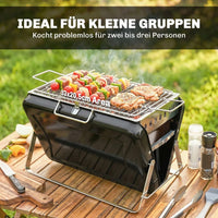 Tragbarer Holzkohlegrill Kofferdesign Grill Kohlegrill BBQ
