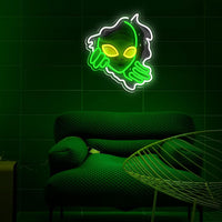 LED Neon Schild Alien Weltall Neonlicht USB Zimmer