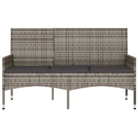 Gartenbank 3-Sitzer Poly Rattan Outdoor Sitzbank Terrassenbank