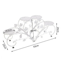 2x Blumenständer Set Blumenhocker Pflanzentreppe Herzform