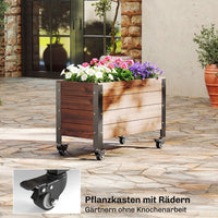 Hochbeet Holz Pflanzbeet Frühbeet Gartenbeet Blumenkasten