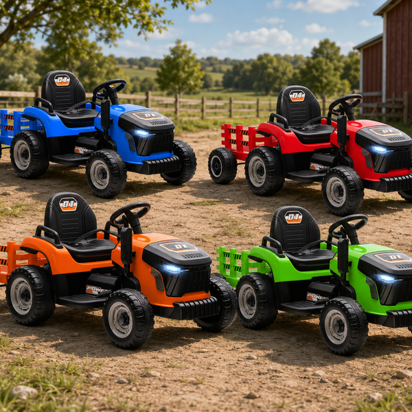 Elektrischer Kinder Traktor Anhänger 
Kinderfahrzeug Elektrotraktor
