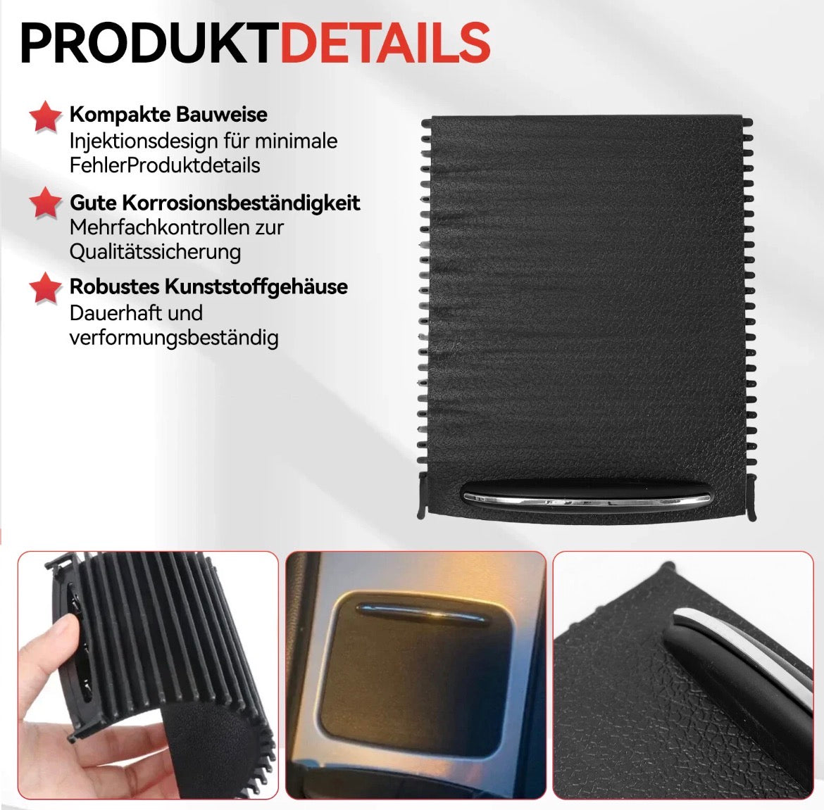Rollo Mittelkonsolen Abdeckung Blende  Für Mercedes C-Classe W203 S203 2000-2007