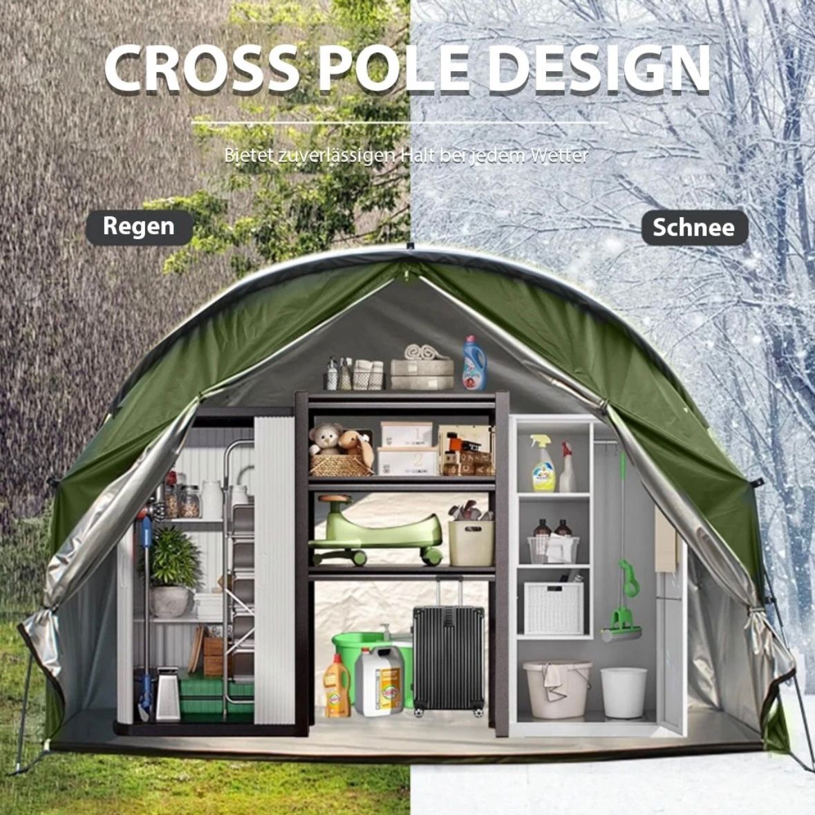 Fahrradzelt Fahrrad Garage Camping Vorrat Lagerzelt Garten