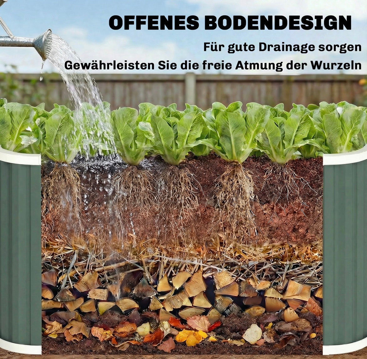Hochbeet Gartenbeet Pflanzenetiketten Frühbeet