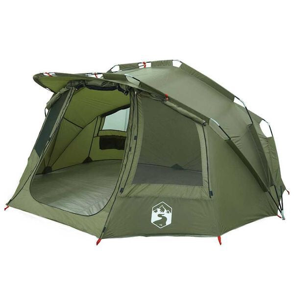 5 Personen Angelzelt Outdoor Zelt Camping Dunkelgrün
