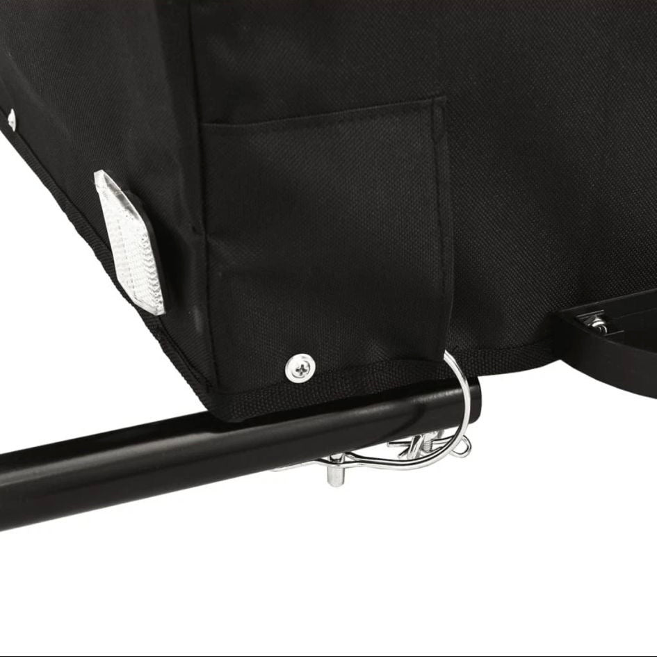 Fahrrad Transportanhänger Schwarz Anhänger Lastenanhänger Cargo Bike