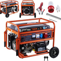 Stromgenerator Aggregat Generator 7500W 230V 400V Benzin Notstrom