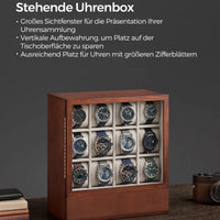 Uhrenbox 14 Uhren Uhrenvitrine Uhrenkasten Uhrenkoffer