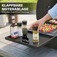 Gasgrill Tragbar Tischgrill Seitentisch Bratenplatte