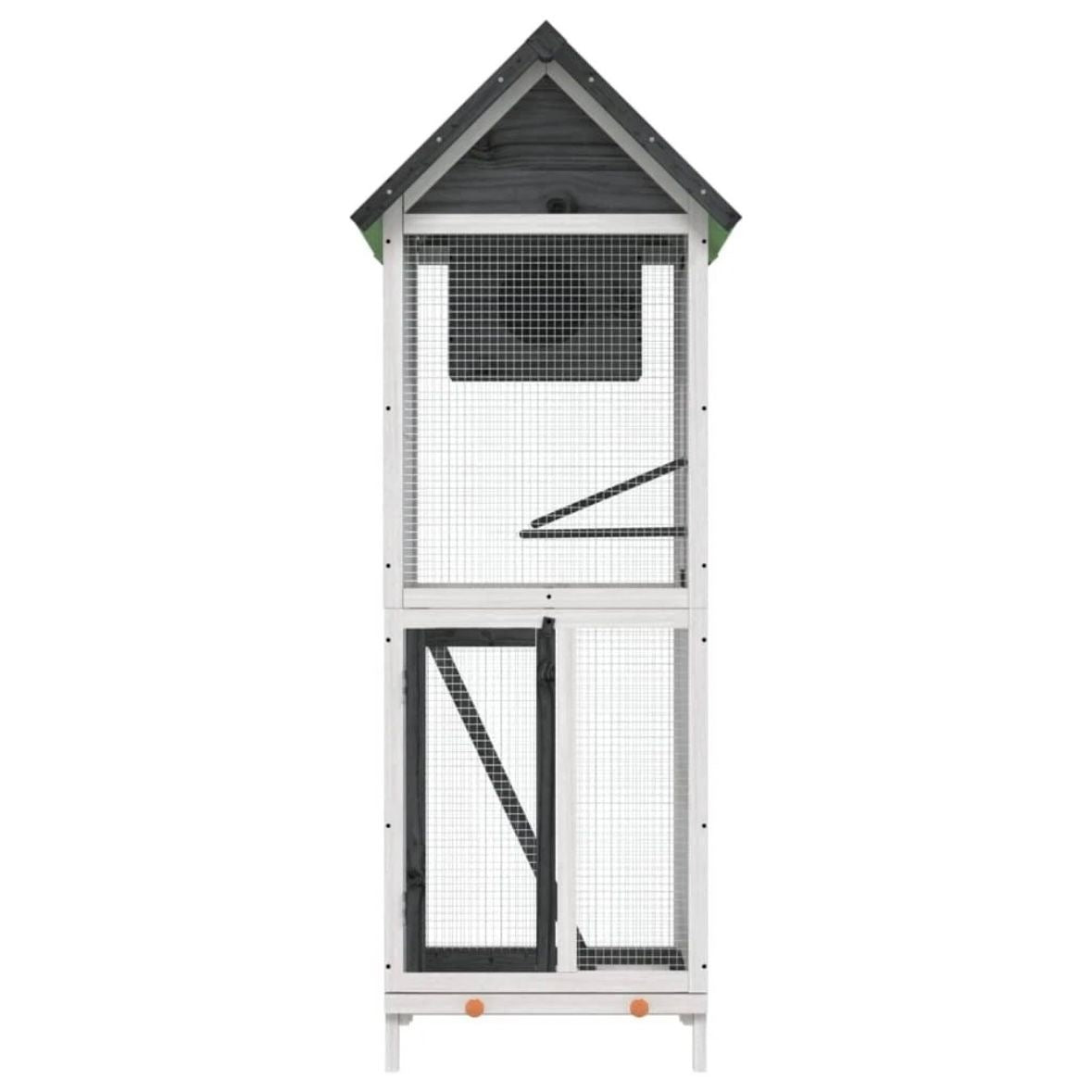 Vogelkäfig Voliere Kiefernholz Vogelkäfig 60x58,5x160cm Käfig
