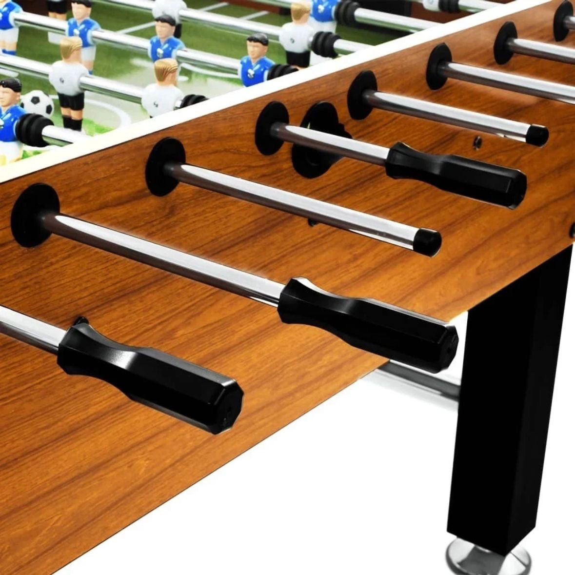 Design Tischkicker Kickertisch Balleinwurf 140x74,5x87,5cm Kicker