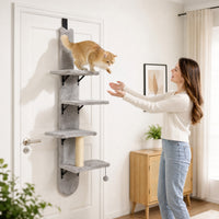 Katzenkletterwand Wandkratzbaum Sisal Kratzstamm Katzentreppe