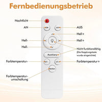 75W Deckenleuchte LED dimmbar Fernbedienung Farbtemperatur einstellbar
