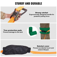 Slackline Set 2x18,3m Balance Training Baumschutz Armtrainer Outdoor