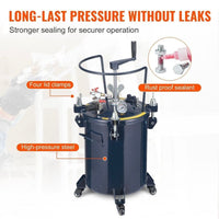 Druckbehälter 30L Farbbehälter Drucktopf Tank Sprühfarbe Lackierbehälter