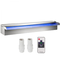 Schwalldusche Poolfontäne LED 60x11x8cm Poolbrunnen Wasserfontäne Garten