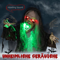 Halloween Monster Dekoration 183cm Soundeffekte Leuchtaugen Animiert