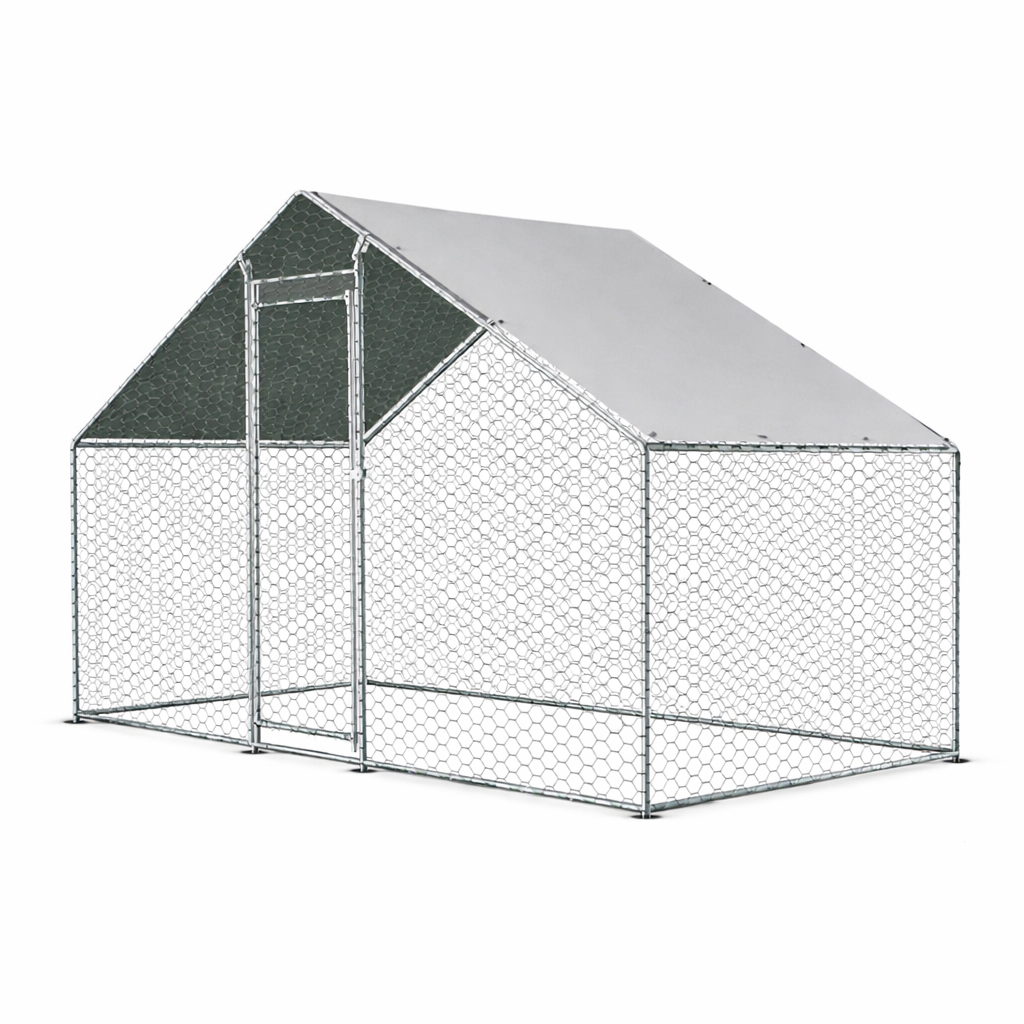 Freilaufgehege 3x1,5m Hühnerstall