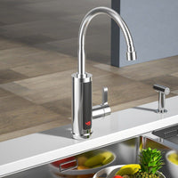 Elektrischer Wasserhahn 3000W Durchlauferhitzer 360° LED Küchengeräte Küche