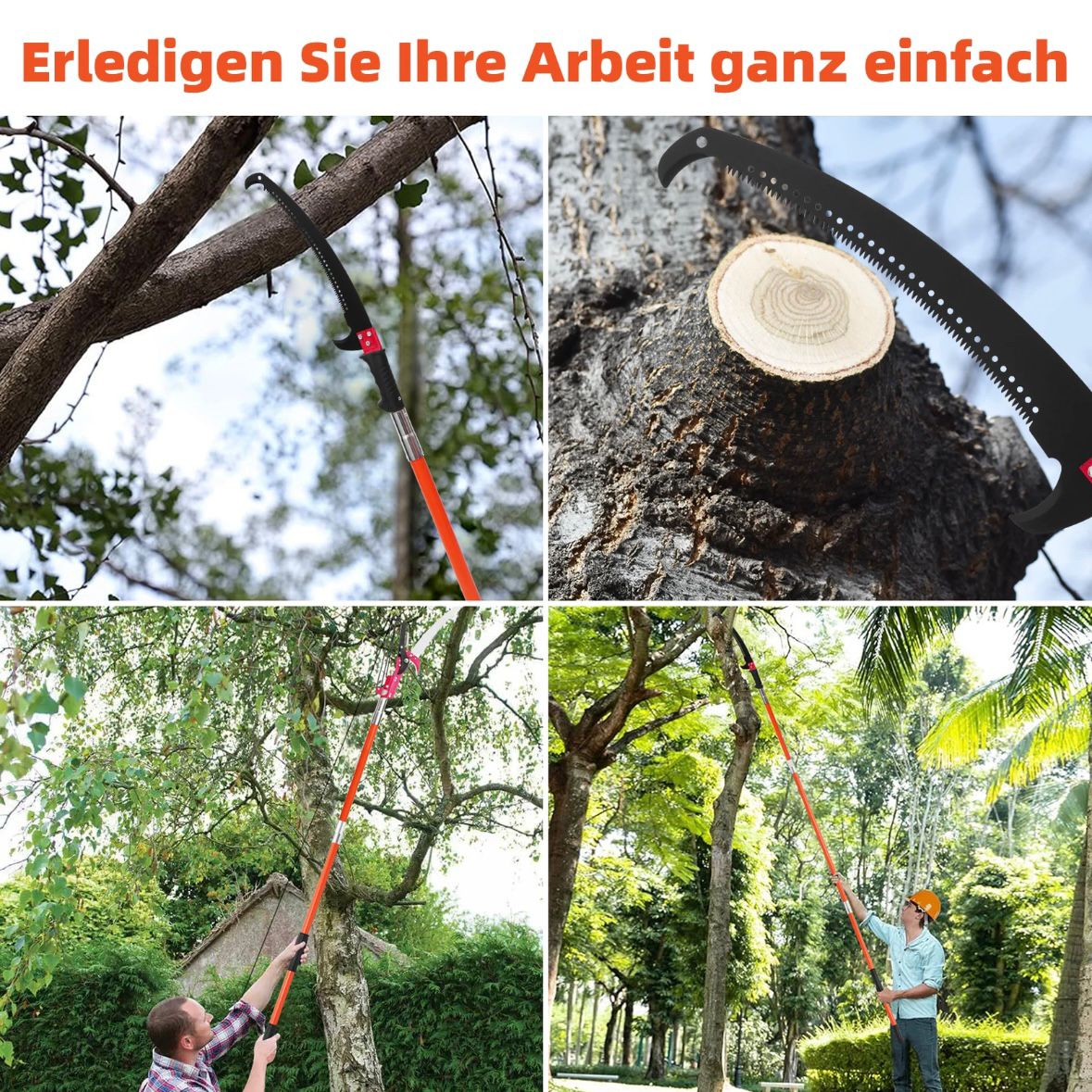 Teleskop Astsäge Baumsäge Teleskopstange Gartensäge