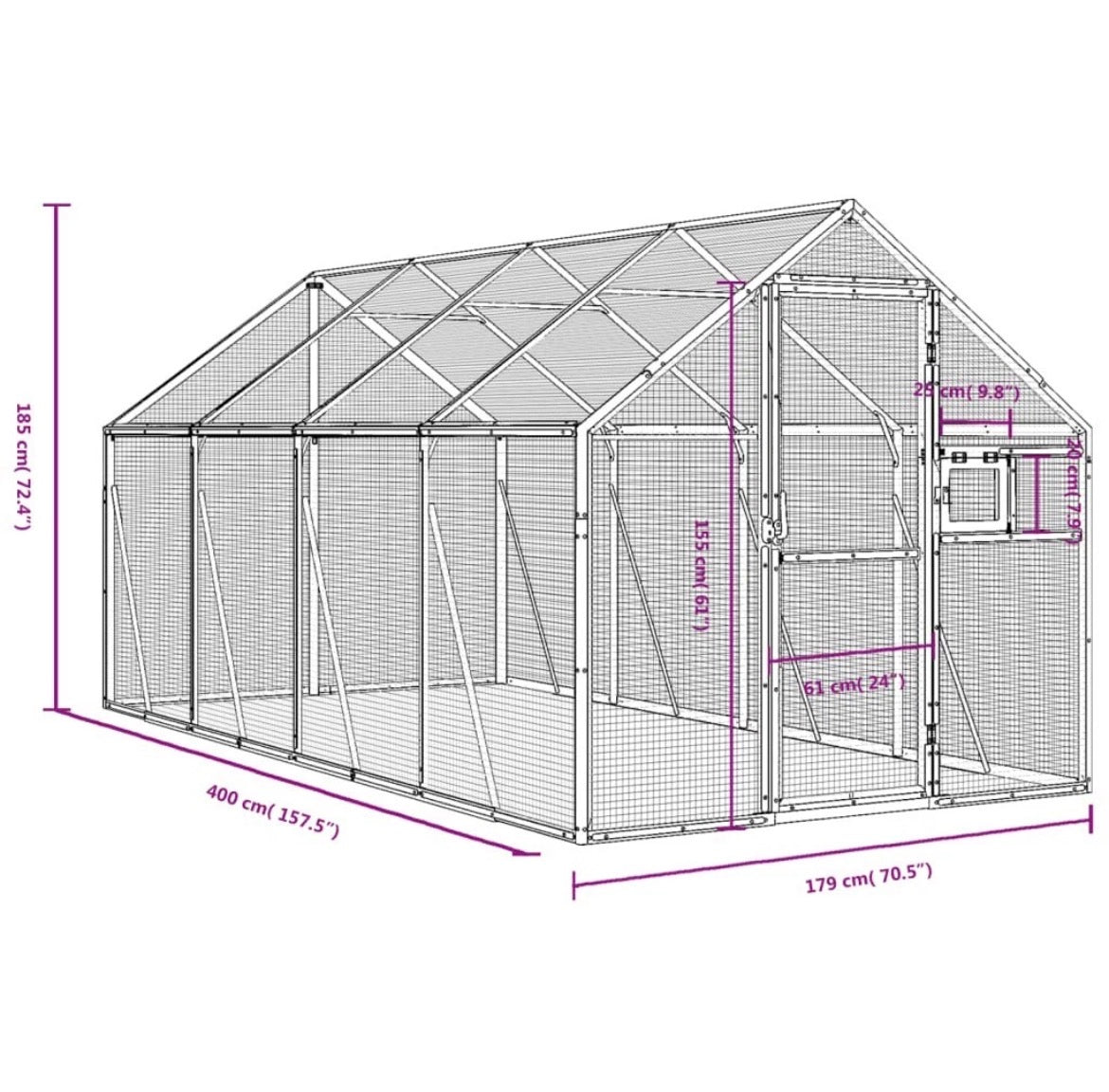 Voliere Vogelkäfig Vogelvoliere Freilaufgehege Vogelhaus