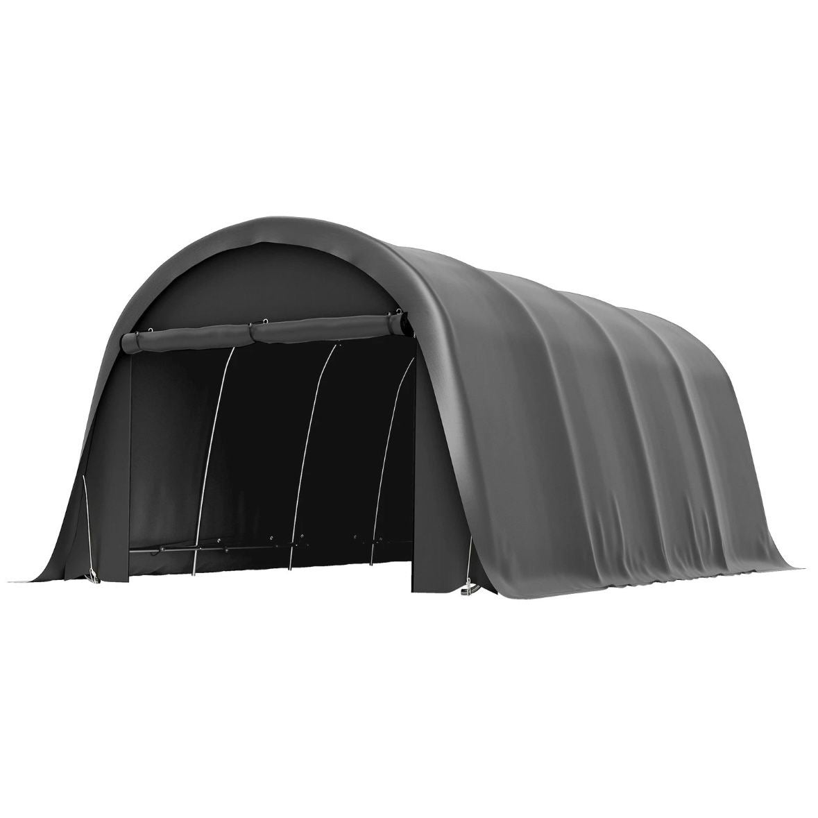 Carport Zeltgarage 3x6m Wasserdichtes Lagerzelt Seitenwänden Zelt