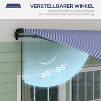 Gelenkarmmarkise Markise Handkurbel 400x300cm Sonnenmarkise