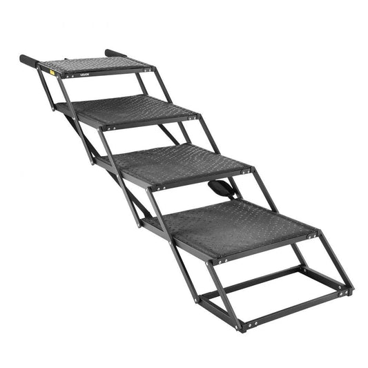 Hundetreppe Auto faltbar Einstiegshilfe Hundeleiter 4 Stufen 113kg