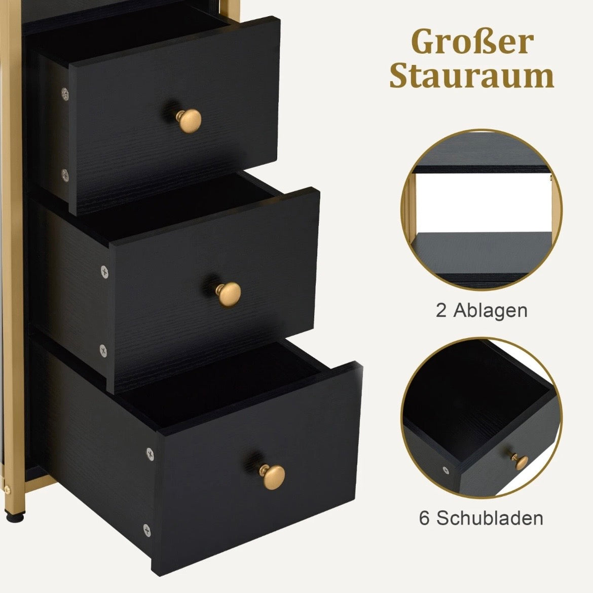 Doppelnageltisch Schubladen Schreibtisch Manikürtisch Tisch