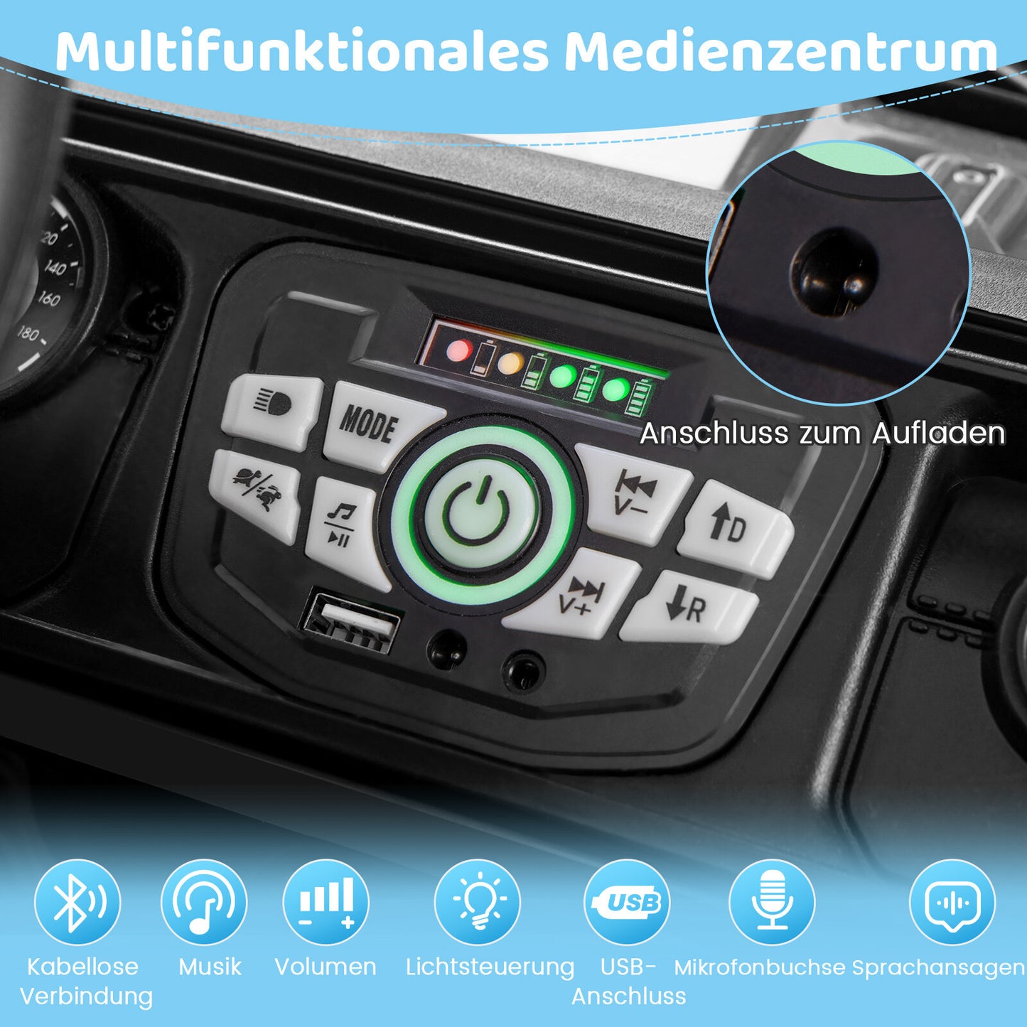 Elektroauto Kinderauto Kinderfahrzeug Outdoor Spielgeräte Auto Fahrzeug