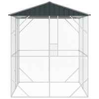 XXL Voliere Vogelkäfig Vogelvoliere Stahl Vogelhaus 215x247cm
