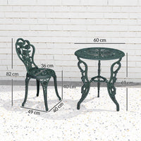 3tlg Bistroset Balkonset Gartenmöbel
Balkonmöbel Gussalu Garten