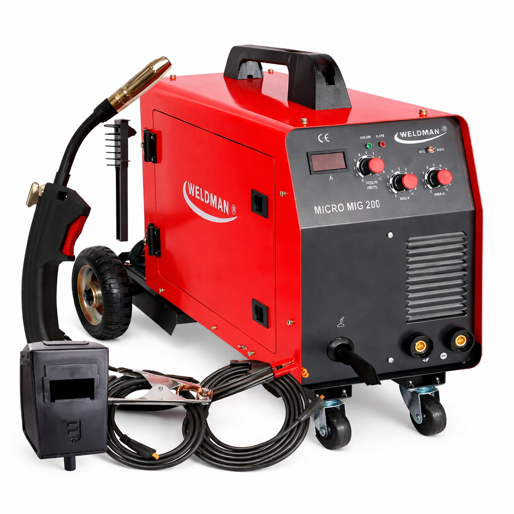 MIG/MAG & MMA Schweißgerät 200A mit IGBT-Inverter & FLUX-Funktion