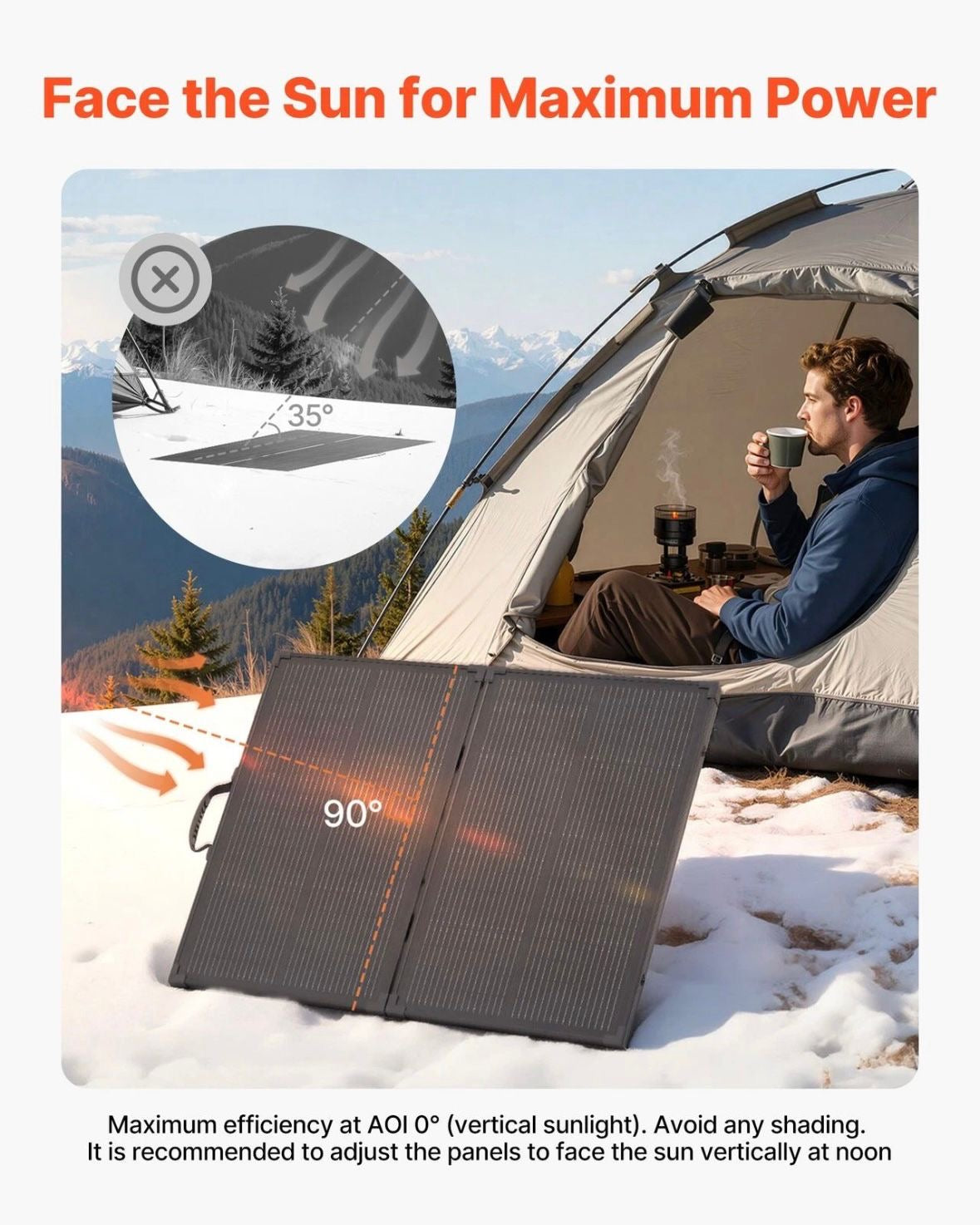 Faltbares Solarpanel 100W 30A-Regler Tragbares Mono Solarmodul
