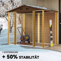 Gerätehaus Holzoptik Gartenschuppen Schuppen Gartenhaus Werkzeughaus