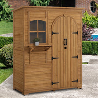 Gartenschrank Geräteschuppen 73×144×185cm Gartenschuppen Schuppen