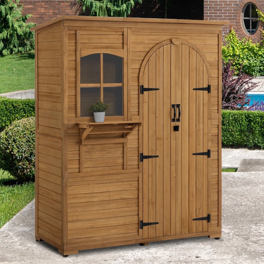 Gartenschrank Geräteschuppen 73×144×185cm Gartenschuppen Schuppen