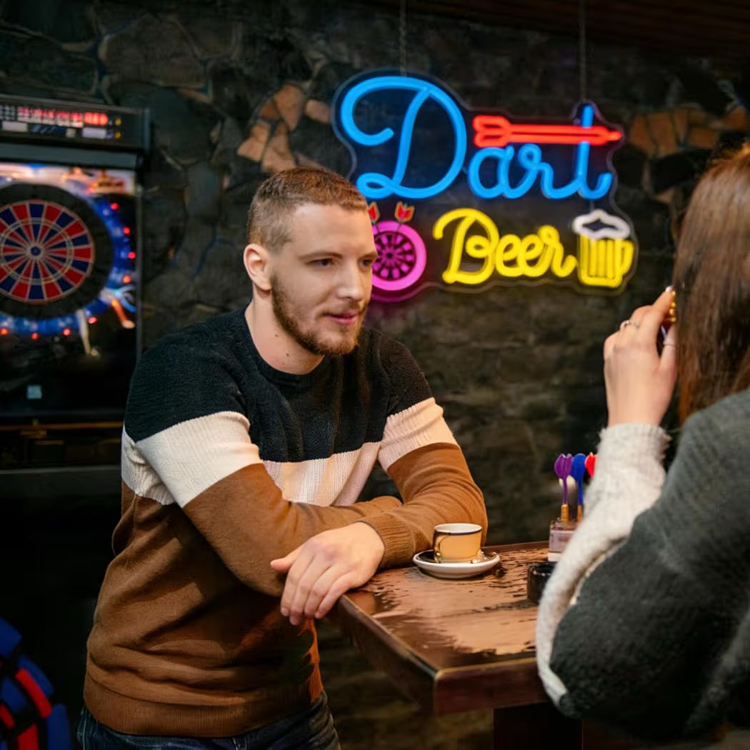 LED Neon Schilt Dart Beer Bier Neonlicht USB Bar