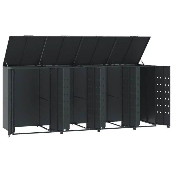 Mülltonnenbox 4x Mülltonnen Tonnen Müllboxen Tonnenbox