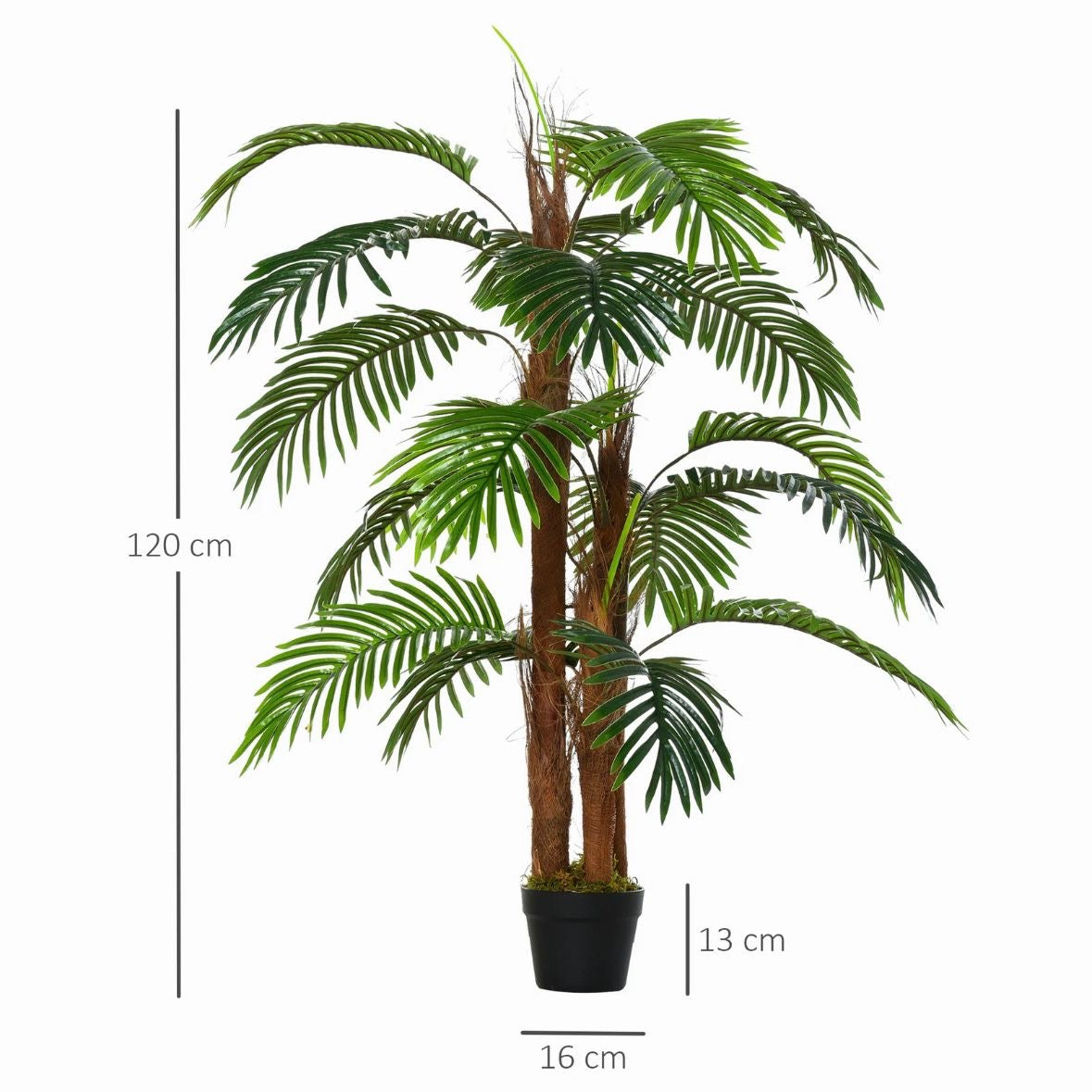 Kunstpflanzen Topf 120cm Palme Kunstpflanze Kunstbaum Zimmerpflanze