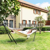 XXL Hängematte Hängeliege Liege Gartenmöbel 2 Kissen 300kg 210x150cm