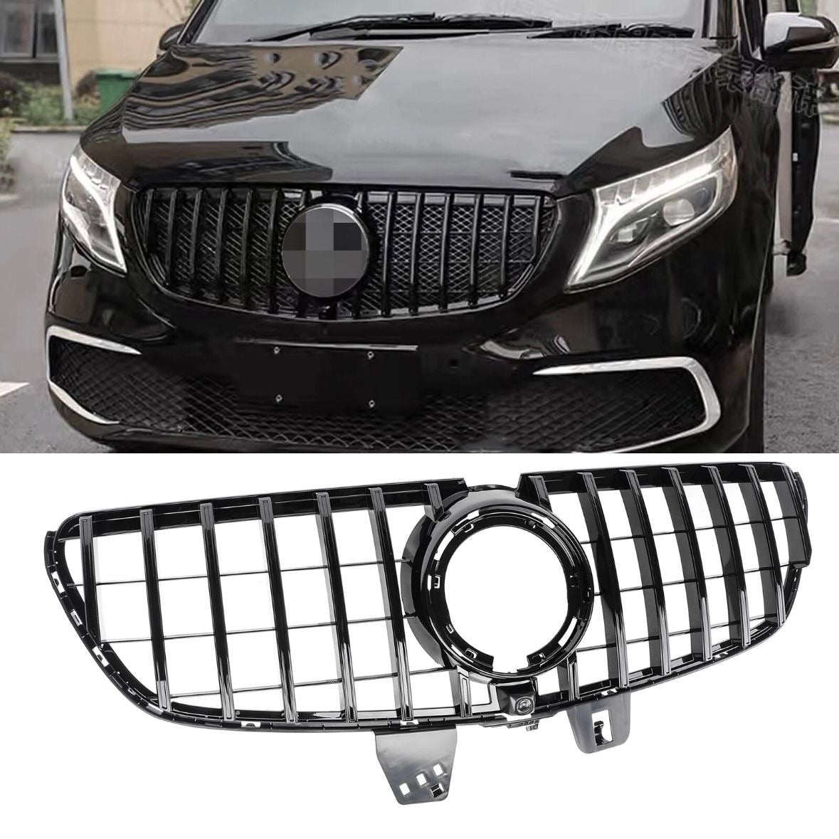 Kühlergrill für Mercedes V-Klasse W447 Facelift Glanz GT Grill